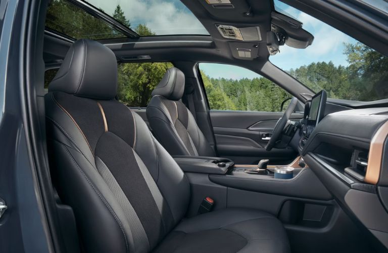 front row seating in the 2025 Toyota Grand Highlander Hybrid