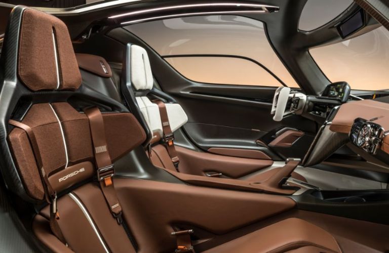 Interior of the Porsche Mission X concept hypercar