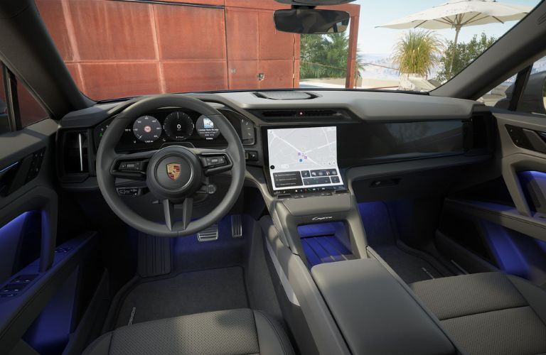 Porsche Cayenne Electric interior front view