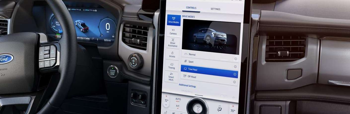 2022 Ford F-150 Lightning  15.5 inch Touchscreen with available SYNC 4A