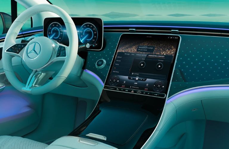 Front console of the 2023 Mercedes-Benz EQE 500 4MATIC®