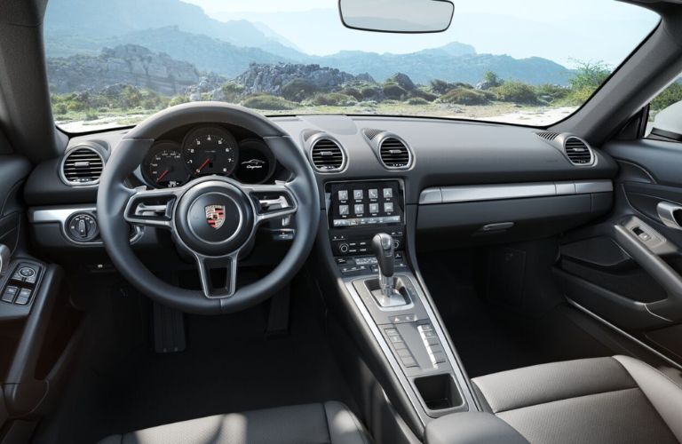 cockpit of the 2025 Porsche 718 Cayman