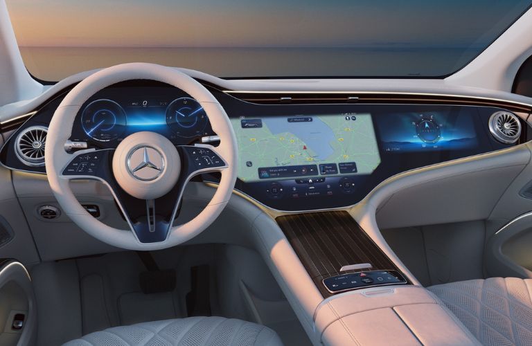 Dashboard view of the 2026 Mercedes-Benz EQS 550 4MATIC® SUV