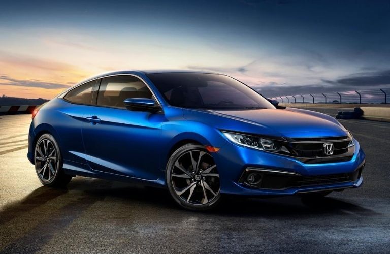 2020 Honda Civic Coupe exterior front quarter view