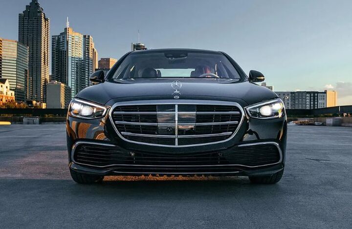 Front view of the 2026 Mercedes-Benz S-Class Sedan