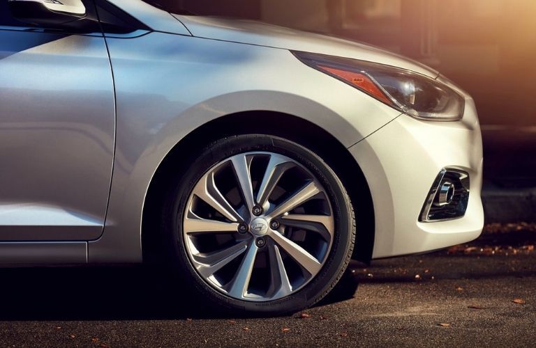 Sexy wheel design of the 2022 Hyundai Accent