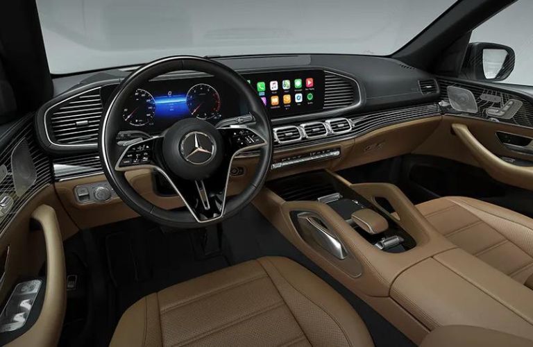 interior steering and dashboard of the 2024 Mercedes-Benz GLE 580 4MATIC