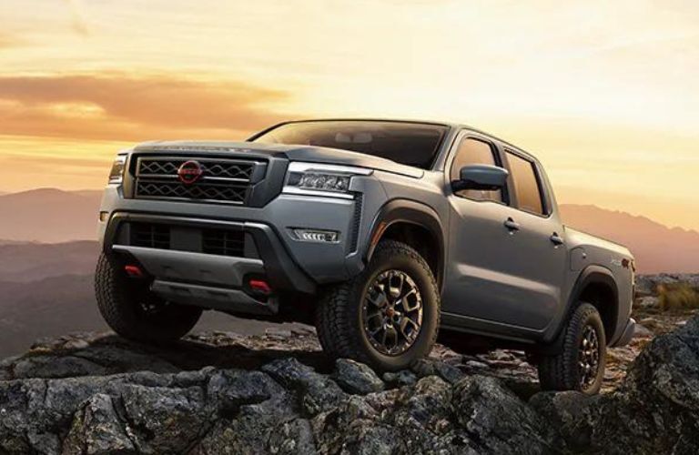 2024 Nissan Frontier front and side view