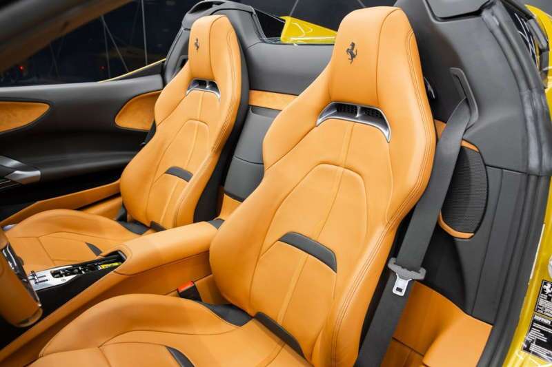 The seating in the 2022 Ferrari SF90 Spider Mansory Edition
