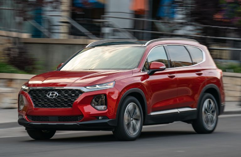 2020 Hyundai Santa Fe front and side view