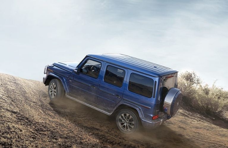 G 550 rear exterior in Brilliant Blue