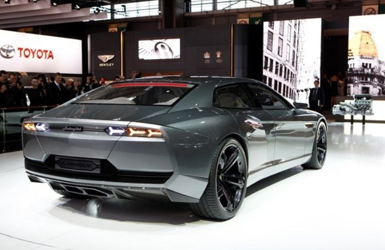 rear quarter view of a Lamborghini