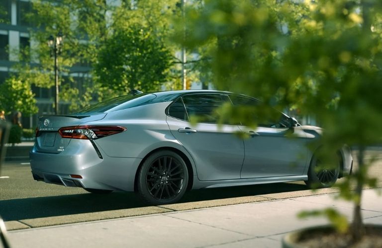 Toyota Camry parked on a city road