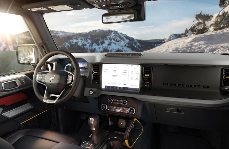 2022 Ford Bronco dashboard view