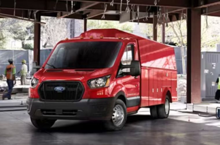 2027 Ford E-Series Cutaway in red