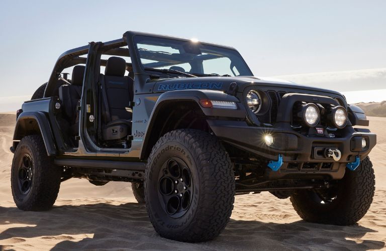 2024 Jeep Wrangler 4xe side and front view