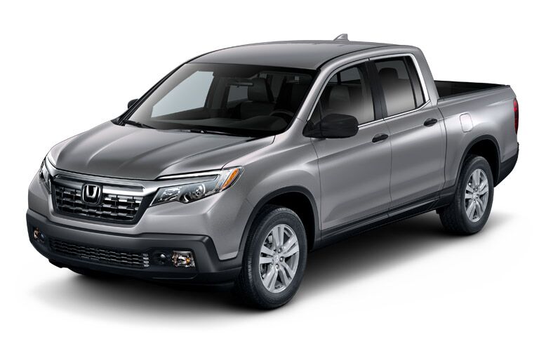 silver honda ridgeline front view