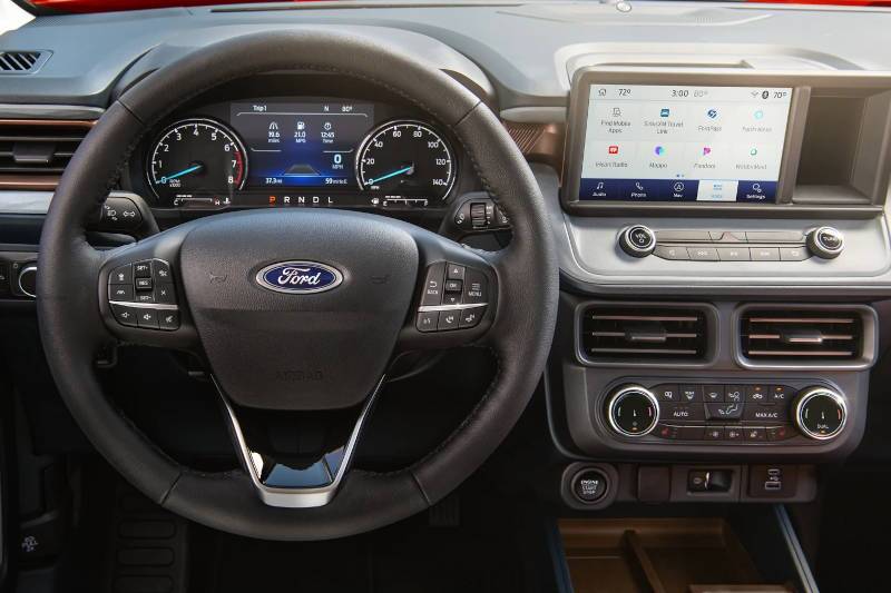 2024 Ford Maverick controls and displays.