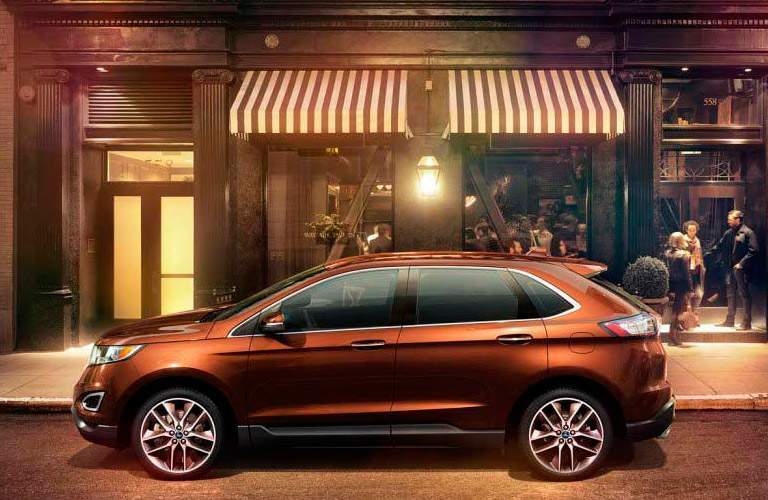 2017 Ford Edge parked in front of a store