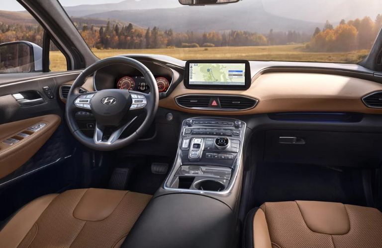 2023 Hyundai Santa Fe interior front dash
