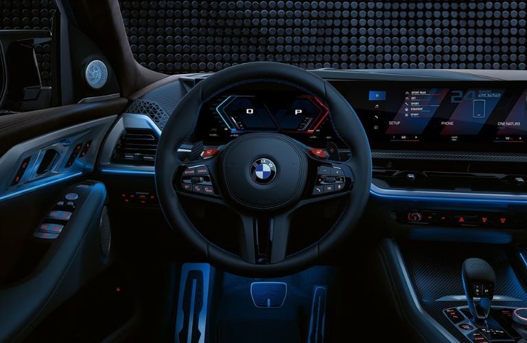 Cockpit view of the 2023 BMW XM