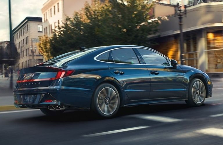 2022 Hyundai Sonata back and side view