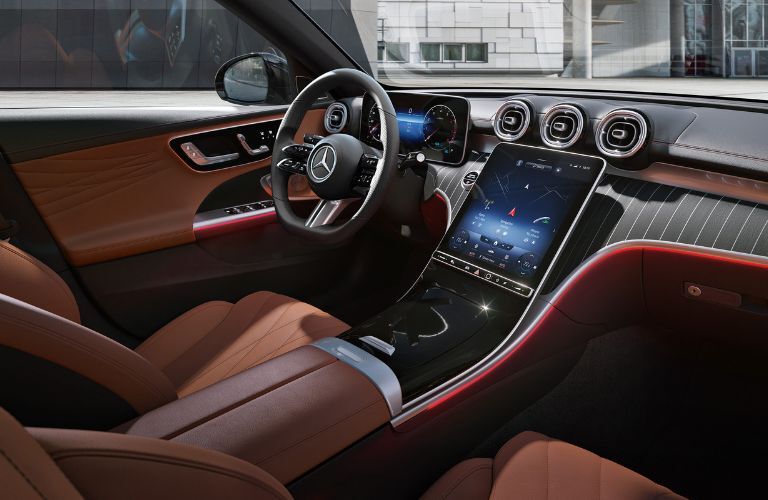 Front console of the 2023 Mercedes-Benz C 300