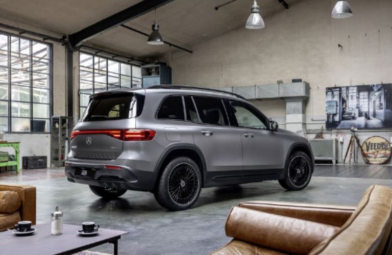 Back and sideview of the 2024 Mercedes Benz EQB
