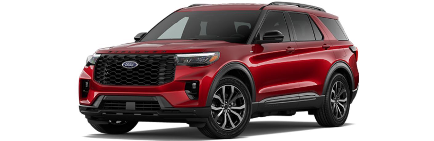 2026 Ford Explorer ST-Line front and side angle