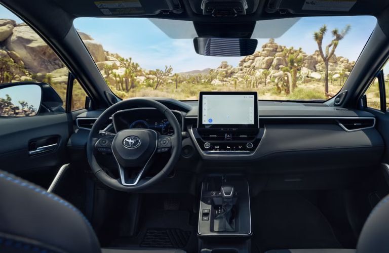 dashboard view of the 2026 Toyota Corolla Cross
