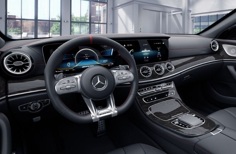 2021 MB AMG CLS 53 Coupe front interior in daylight