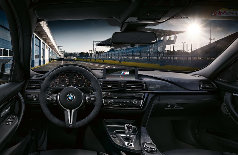 Cockpit view of the 2018 BMW M3 CS