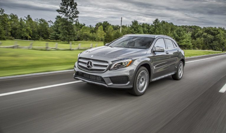 Mercedes-Benz GLA gray front view
