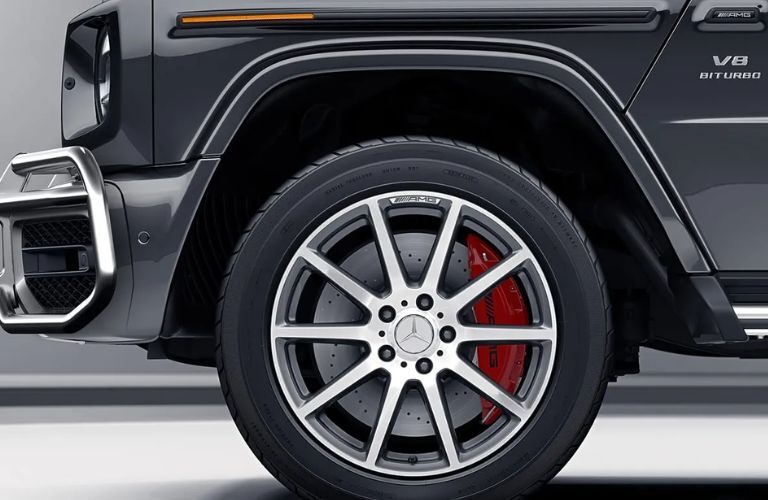 Front wheel of the 2024 Mercedes-Benz AMG® G 63