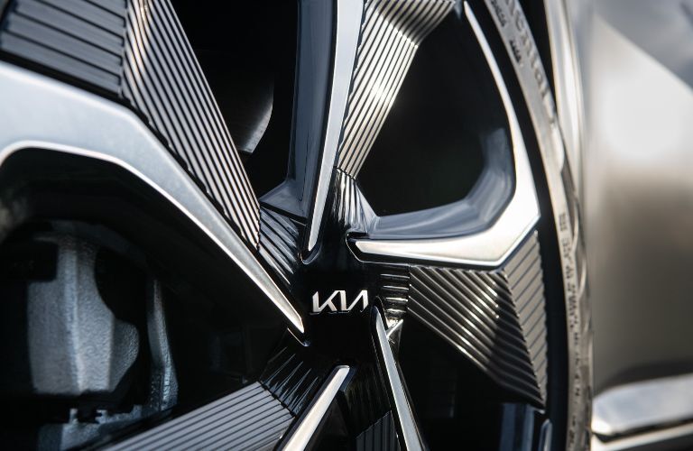 Wheel of the 2022 Kia EV6