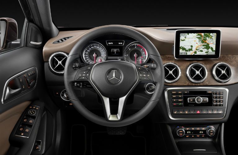 Steering wheel in the 2016 Mercedes-Benz GLA