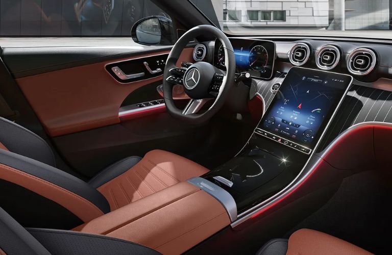 dashboard view of the 2025 Mercedes-Benz C-Class Sedan