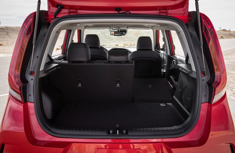 Cargo bay of the 2021 Kia Soul