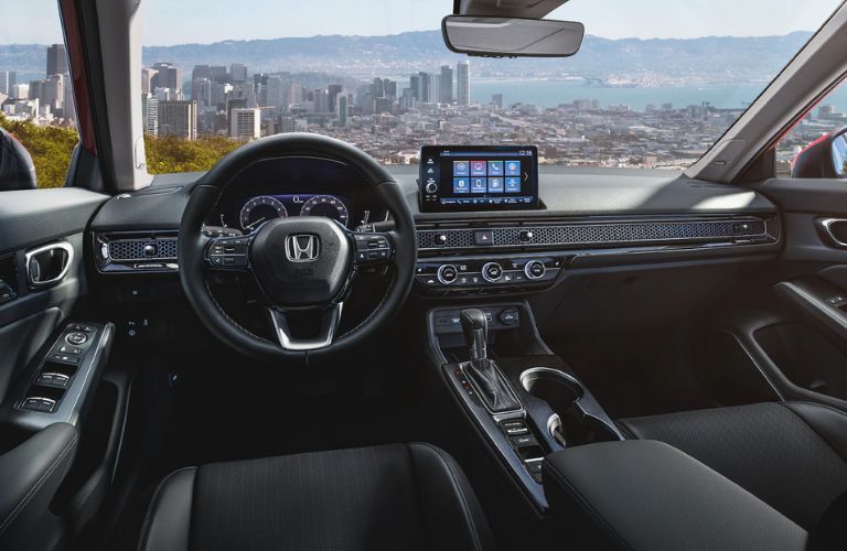 dashboard view of the 2023 Honda Civic Sedan