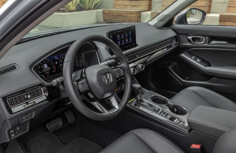 Cockpit view of the 2024 Honda Civic