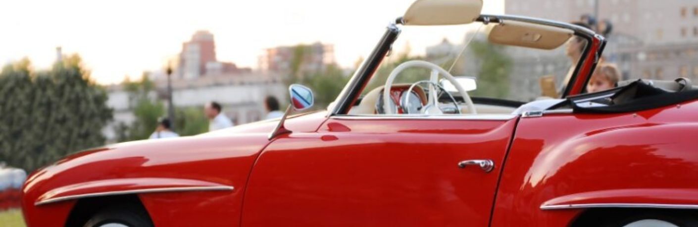 side front view of a Mercedes-Benz convertible