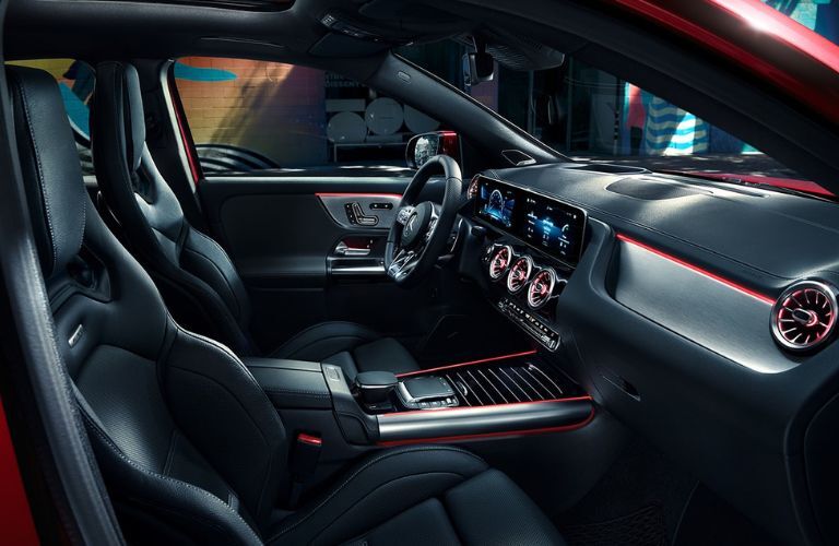 Front row view of the 2022 Mercedes-AMG GLA 35 SUV