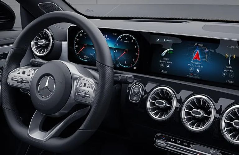 dashboard view of the 2024 Mercedes-Benz CLA 250 Coupe