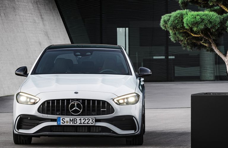 Front view of the 2023 Mercedes-Benz AMG® C 43 Sedan