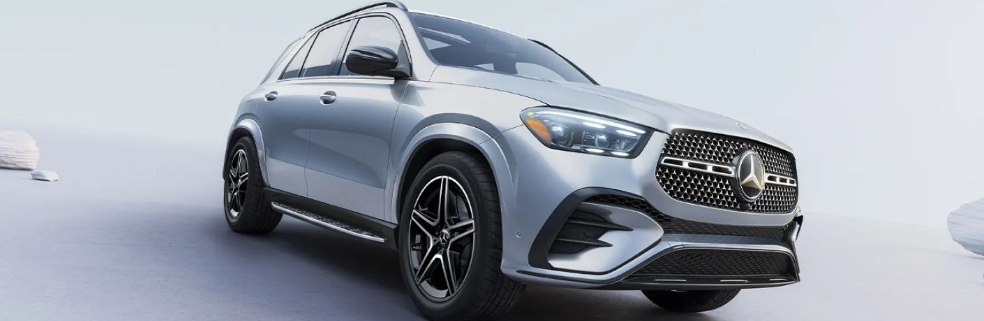 front and side view of a 2026 Mercedes-Benz GLE SUV