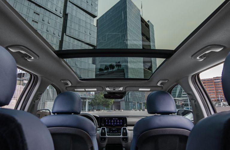 Panoramic Sunroof with Power Sunshade in the 2024 Kia Sorento Plug-In Hybrid