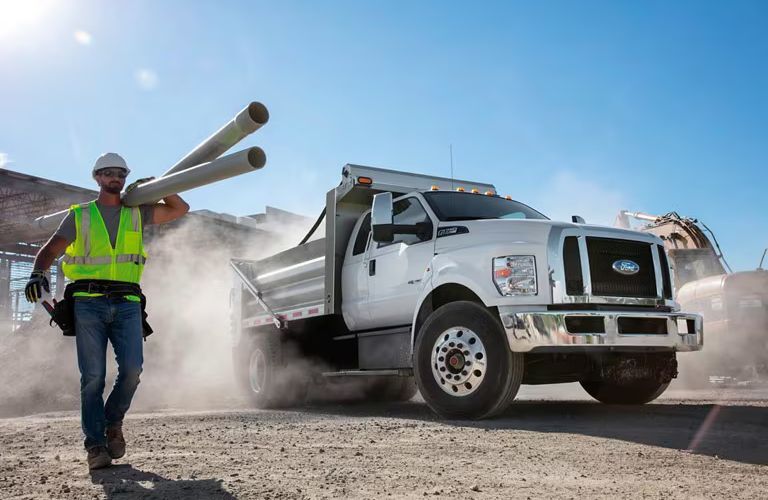 2025 Ford F-650 at a construction site