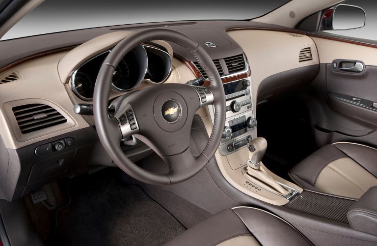 Front console of the 2012 Chevrolet Malibu
