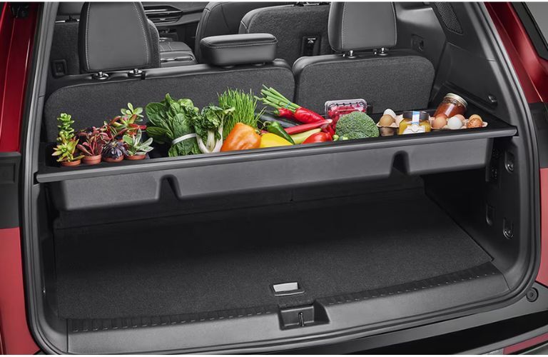 Cargo shelf with divider in the 2025 Buick Enclave