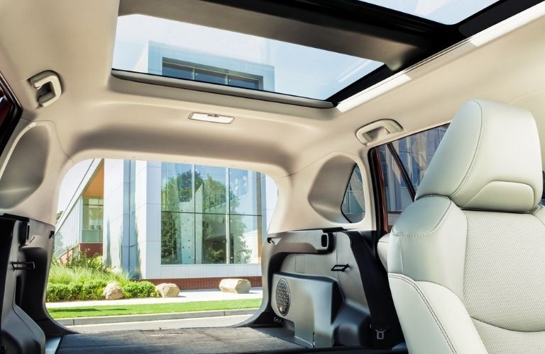 rear interior view of the 2021 Toyota RAV4